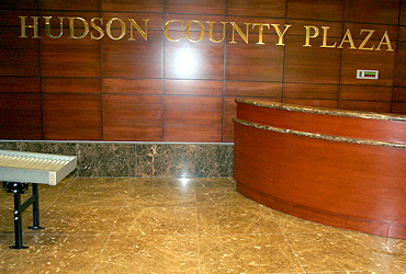 Hudson County Plaza, Jersey City, New Jersey.