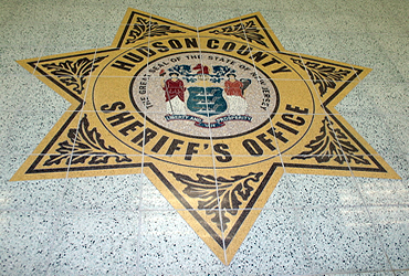 Hudson County Plaza, Jersey City, New Jersey.